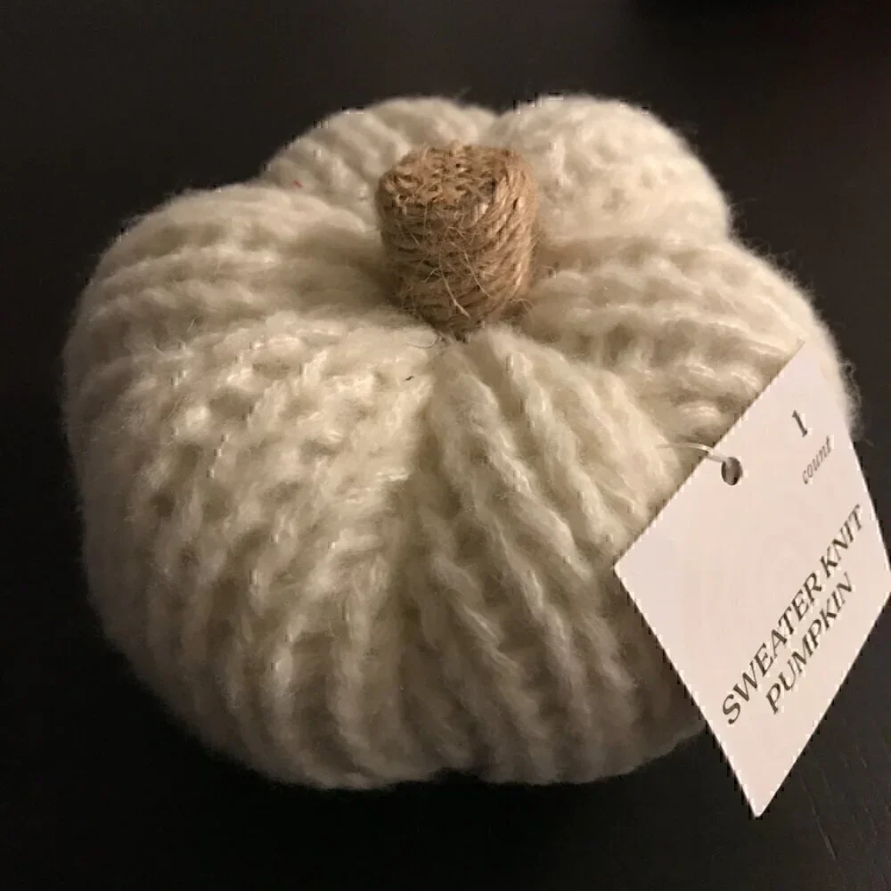 NWT Target Bullseye White Sweater Knit Pumpkin